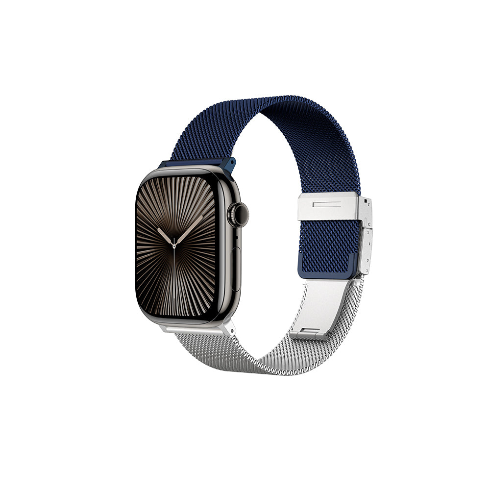 Apple Watch 10 46mm Amazingthing Omni StyleFlip Metal Hasır Kordon