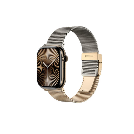 Apple Watch 10 46mm Amazingthing Omni StyleFlip Metal Hasır Kordon