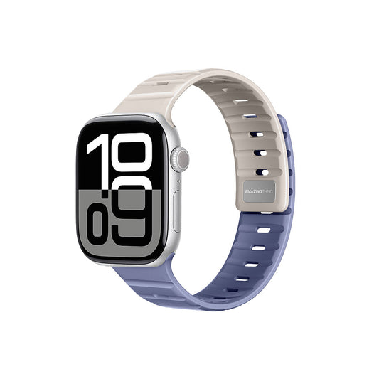 Apple Watch 10 46mm Amazingthing SilqLock Silikon Kordon Strap Kayış