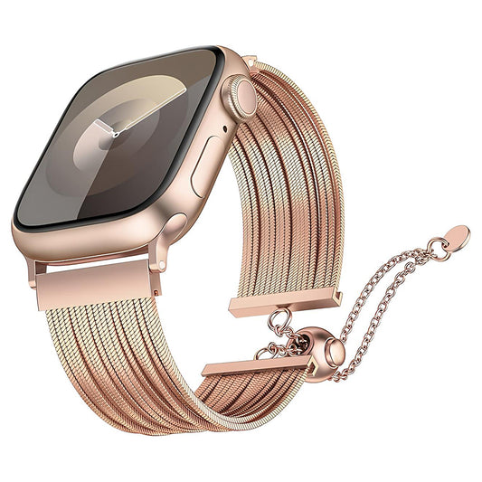 Apple Watch 38mm Zore KRD-137 Metal Hasır Kordon