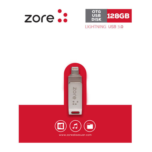Zore 3.0 Lightning Metal OTG 128 GB