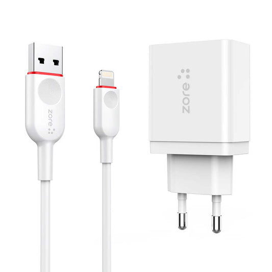 ?Zore XMac Serisi ZR-X2 Lightning 2 in 1 Şarj Seti