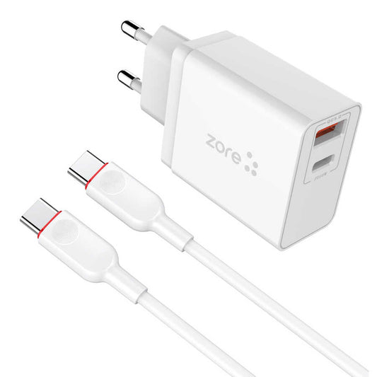 ?Zore XMac Serisi ZR-X2 PD To Type-C 2 in 1 Şarj Seti